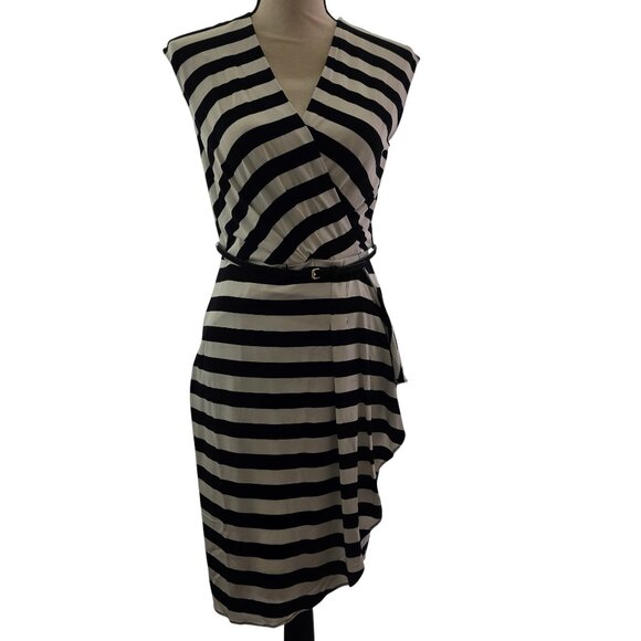 Calvin Klein Women’s V-Neck Wrap Front Sleeveless Dress –Size 4 - Picture 6 of 11